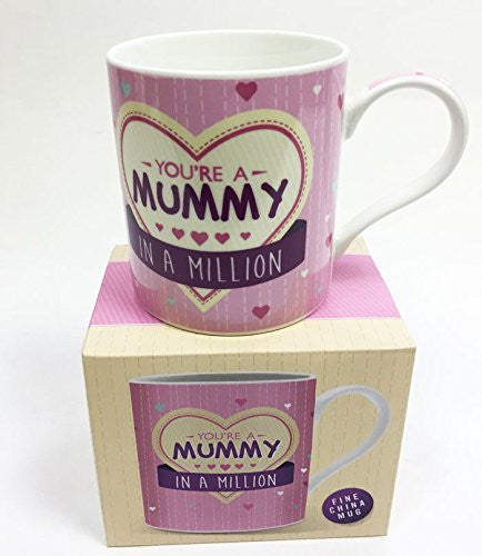 you're a mummy in a million    fine china  mug
