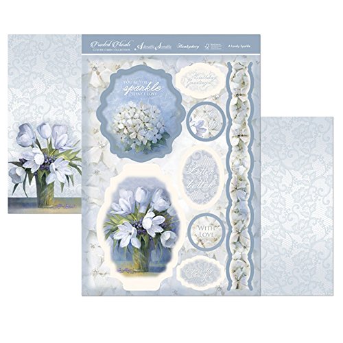 hunkydory frosted florals topper set a lovely sparkle