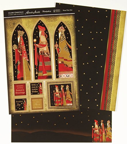 hunkydory adorable scorable luxury card collection classic christmas three wise men