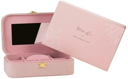 PINK VELVET BEAUTIFUL BRIDE JEWELLER BOX WEDDING GIFT