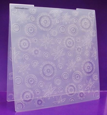 Crafters Companion Flower Power - 8in x 8in Embossalicious Embossing Folder