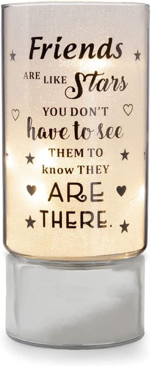 David Fischhoff Quote Home Night Light Sparkly Shimmer Mirror Light Home Gift