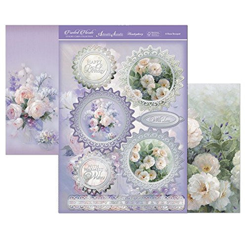 hunkydory frosted florals topper set a rose bouquet
