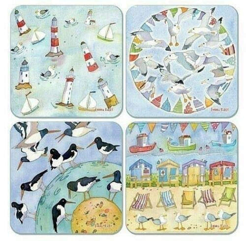 Emma Ball Coastal Seaside Coasters