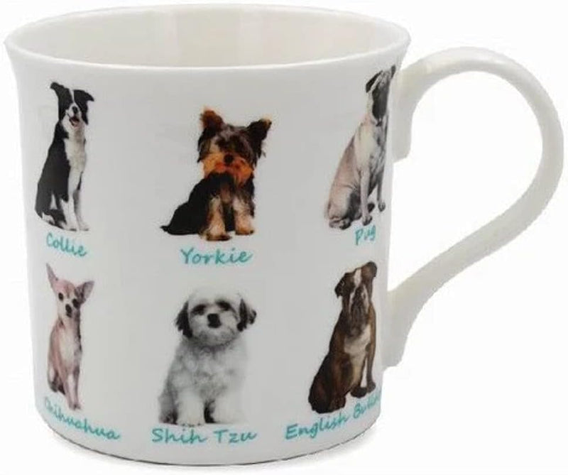 The Leonardo Collection LP92874 Ceramic Mug | Dogs | 1 Piece-12x8x9 cm Accessory, White