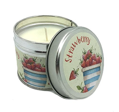 Emma Ball - Strawberry Scented Candle TIn - Reviving - 35 Hour Burn Tin