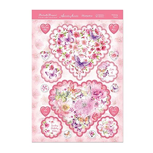 Butterfly Bouquet Topper Set - Fluttering Hearts - Hunkydory