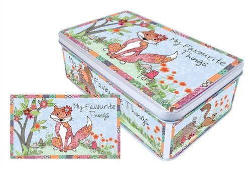 Peel & Sardine Small "My Favourite Things Fox" Tin