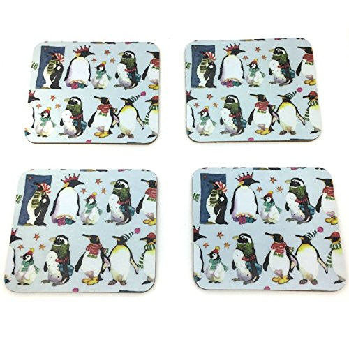 WINTER PENGUINS COASTER PACK (4PACK)