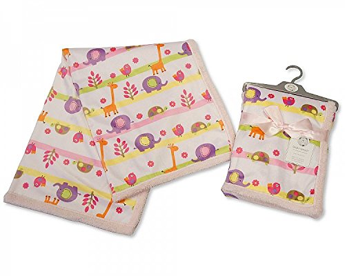 Baby Boys/Girls Jungle Animal Design Supersoft Microfleece Wrap Blanket