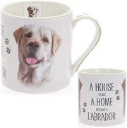 The Leonardo Collection"A House is not A Home Without a Labrador"(Golden) Mug