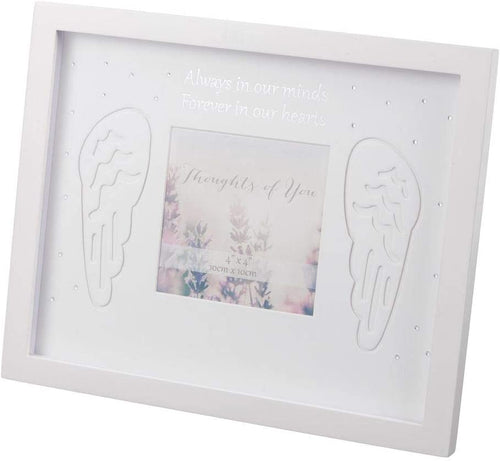 Thoughts of You Thick Picture Frame 4" x 4" Forever In Our Hearts