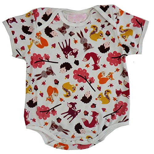 powell craft woodland creatures babygrow 6 - 12 months