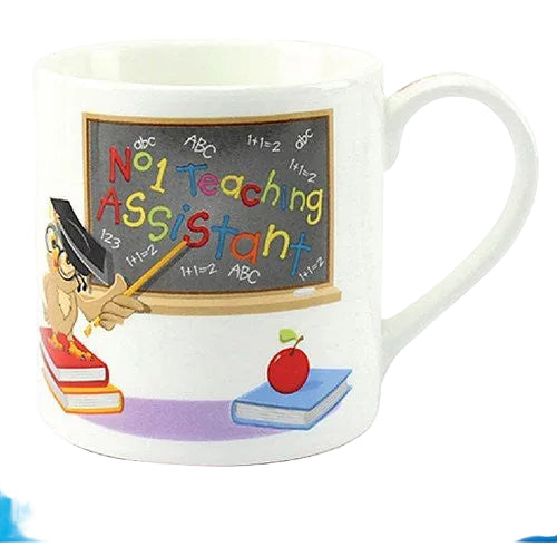 No.1 Teaching Assistant Fine China Mug - Wise Owl Design