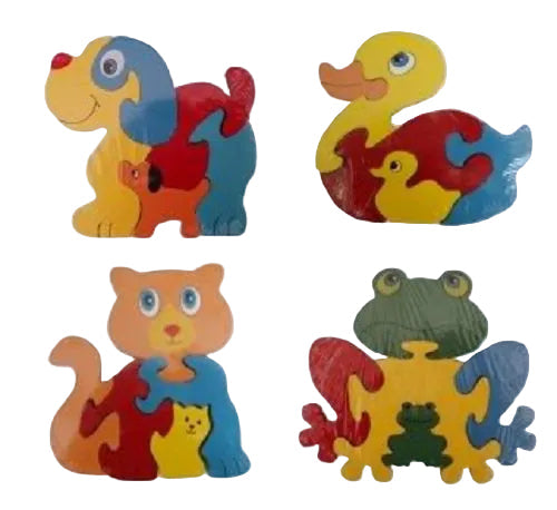 Wooden Toys - Animal Wooden Puzzle - RANDOM - ACKD60930.RANDOM - Ackerman