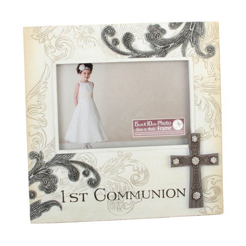 new stone effect 15cm x 10cm 1st communion frame