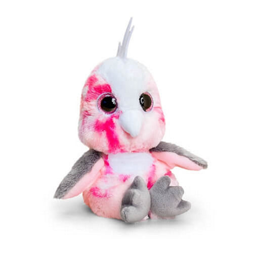 Keel Toys Animotsu Tufty Pink Cockatiel Plush Toy