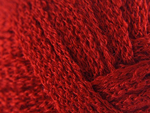 King Cole Krystal Scarf Yarn 100g Red 599 (with free scarf pattern)