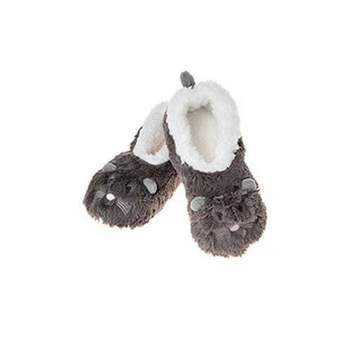 Childrens Animal Snoozies Soft Sherpa Fleece Fluffy Slippers