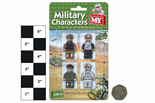 M.Y 4 Piece Army Military Character Building Blocks Brick