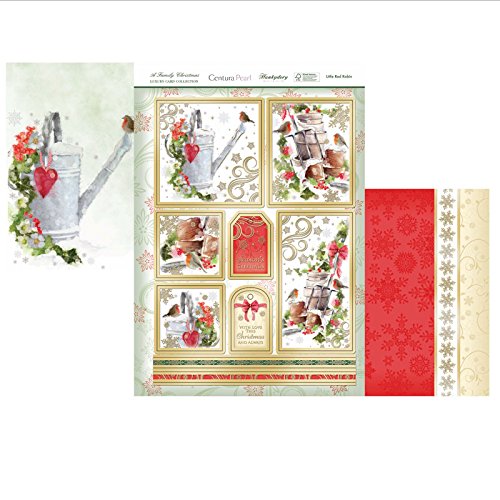hunkydory a family christmas luxury card collection topper set a little robin