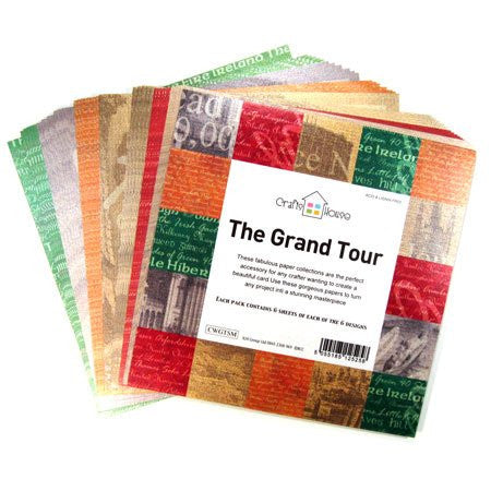 the grand tour paper pack 36sheets six each design