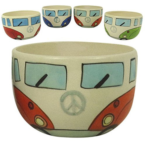 VW Camper Van Ceramic Bowl (Orange)