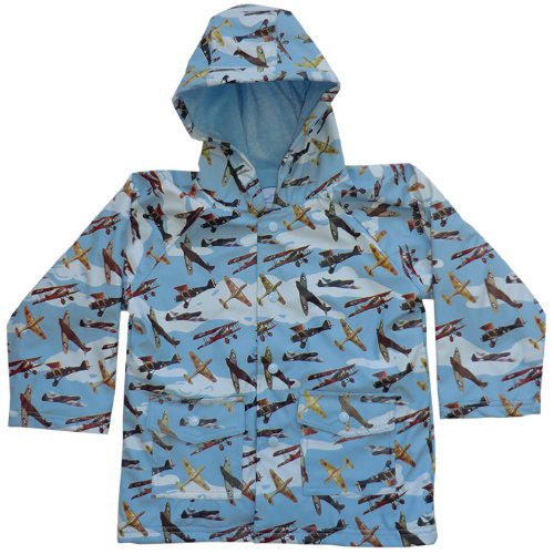 Raincoat - Vintage Airplanes - Powell Craft - 1-2 years