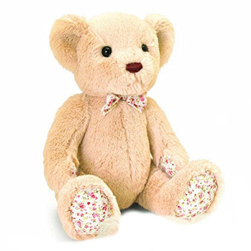 Keel Toys - Belle Rose Bear Soft Toy - 25cm (Beige)
