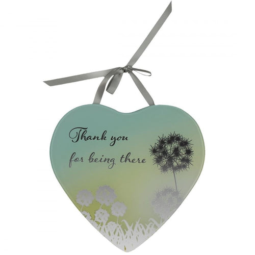 Thank You for being there Reflections from the Heart Mirrored Hanging Plaque