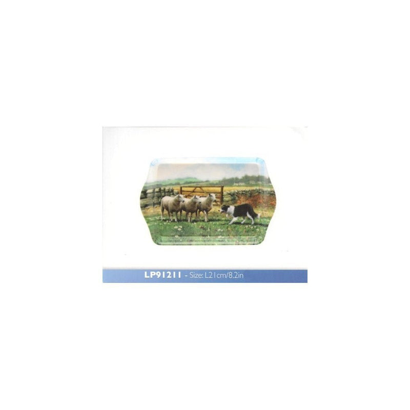 Macneil Collie & Sheep 21cm Melamine Snack Tray Leonardo LP91211