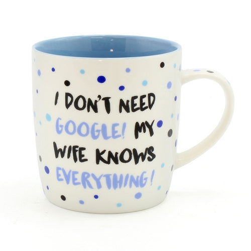 Novelty Mug Gift - Wife Knows Everything Gift New Boxed