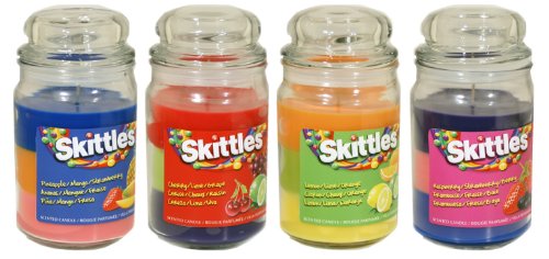 Citrus Scented Triple Poured Skittle Candle - 16oz Candle