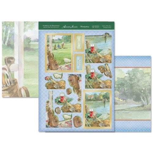 hunkydory adorable scorable designer decoupage hobies & pastimes catchof day & hole in one