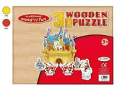 Childrens Kids Princess Castle 3D Wooden Puzzle Make Your Own Toy