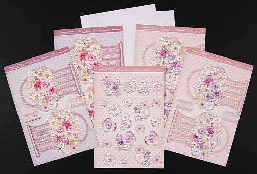 dreams of spring floral basket cards kit