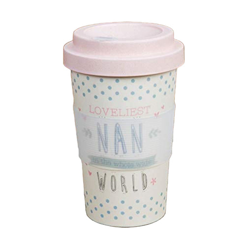 Love Life Bamboo Travel Mug 400ml - Loveliest Nan
