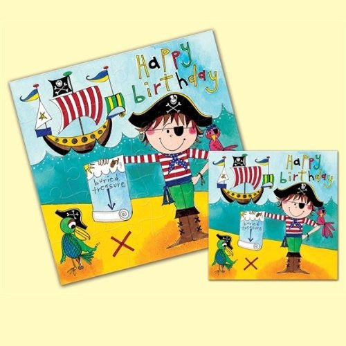 Pirate Jigsaw Birthday Card