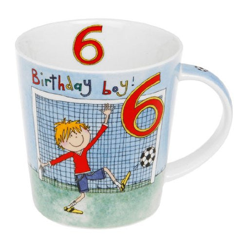 Rachel Ellen Design 6th Birthday Boys Mug