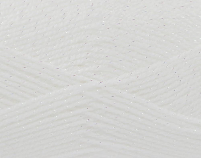 King Cole Glitz DK Knitting Yarn Diamond White (483)