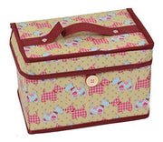Country Club Sewing and Craft Carry Case / Chest (21 x 14 x 14 cm) Scottie Dogs