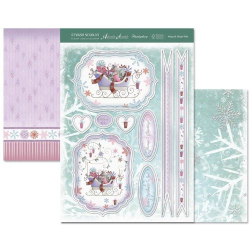 hunkydory adorable scorable luxury card collection stylish season magical sleigh ride
