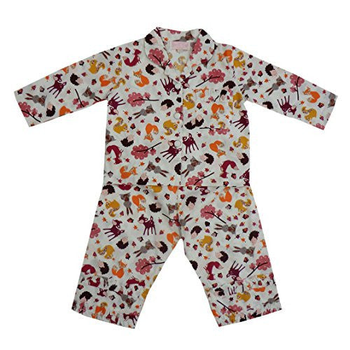 powell craft woodland print pyjamas 8 - 9 yrs