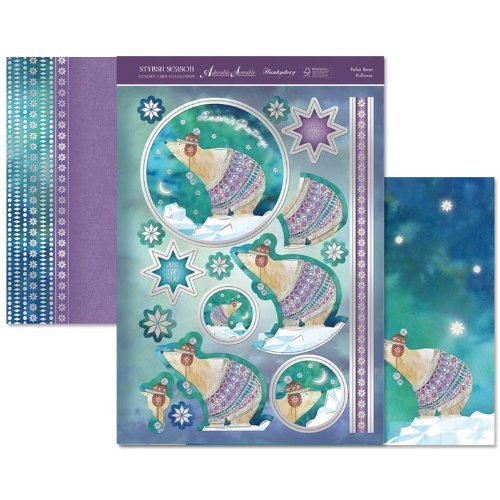 Hunkydory Adorable Scorable Luxury Card Collection Stylish Season Polar Bear Pullover