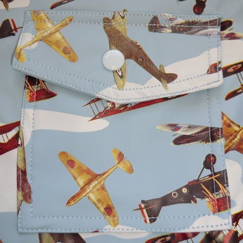 Raincoat - Vintage Airplanes - Powell Craft - 2-3 years