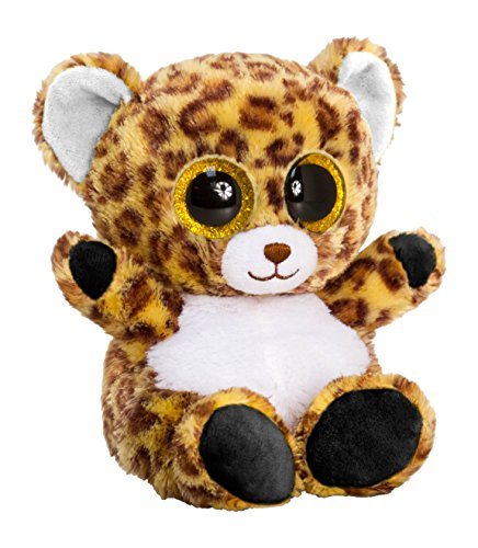 Keel Toys SF0433 15 cm Animotsu Leopard Plush Toy by Keel Toys