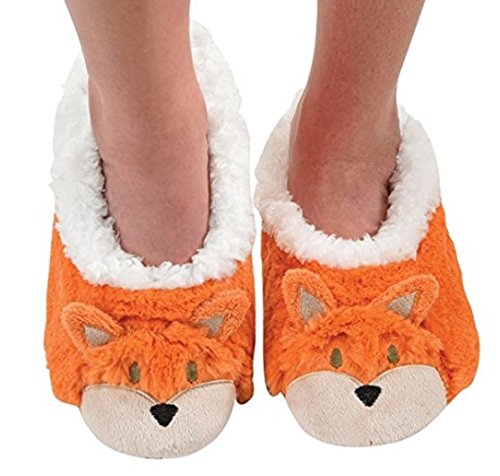 Childrens Animal Snoozies Soft Sherpa Fleece Fluffy Slippers