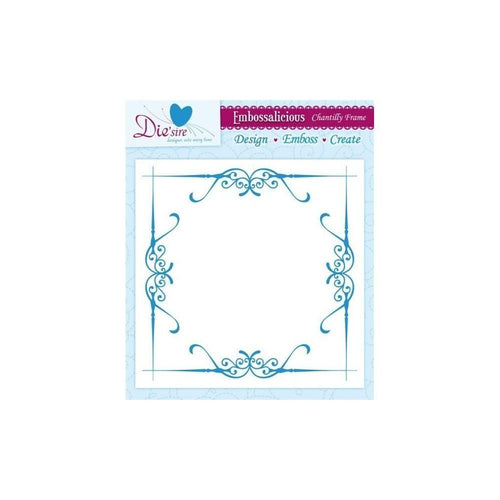 Crafters Companion Chantilly Frame - 8in x 8in Embossalicious Embossing Folder