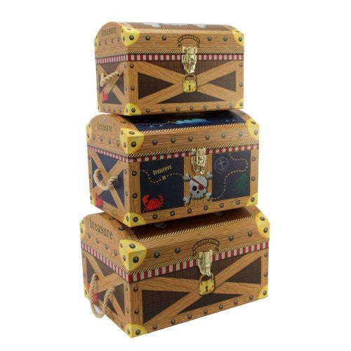 Treasure Set of 3 Nested Domed Trunks