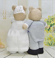 KNITTING PATTERN Bearly Wed Bride and Groom Wedding Pattern